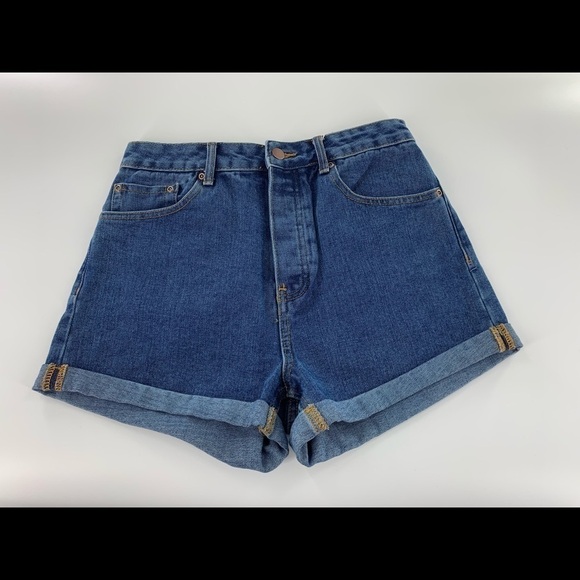 Forever 21 button fly hi rise jeans shorts size 29 - Picture 1 of 3